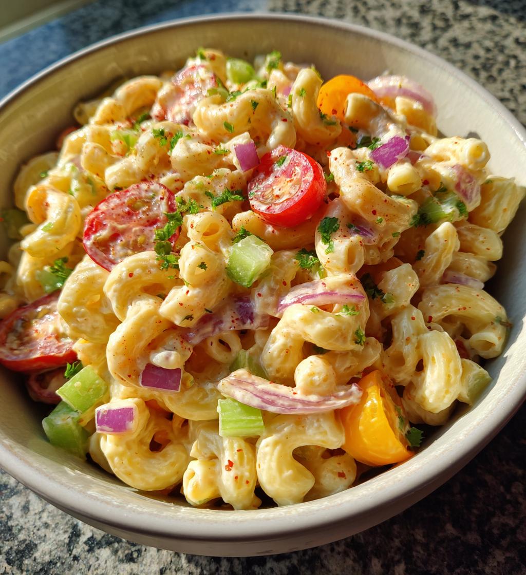 Vegan Macaroni Salad - detail 1