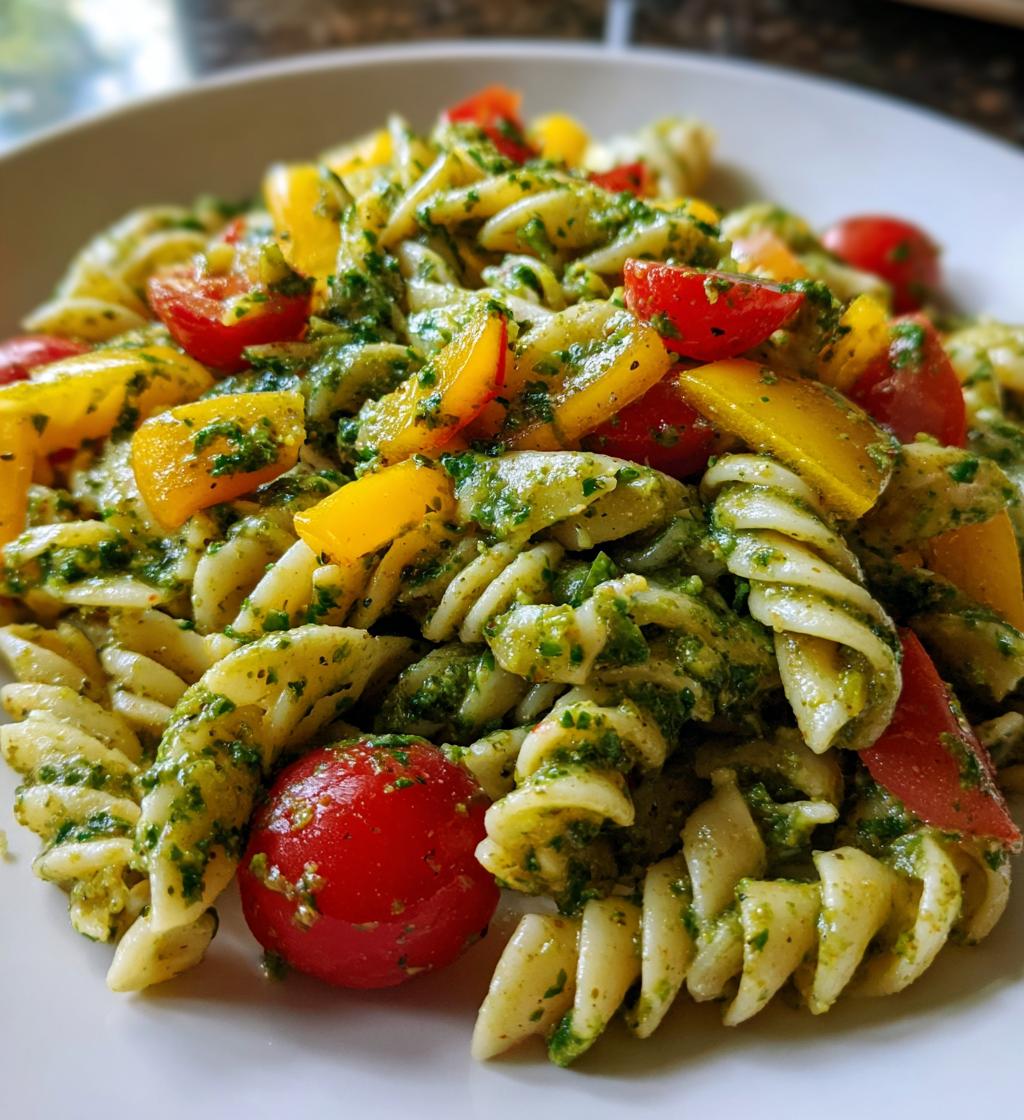 Vegan Pesto Pasta Salad