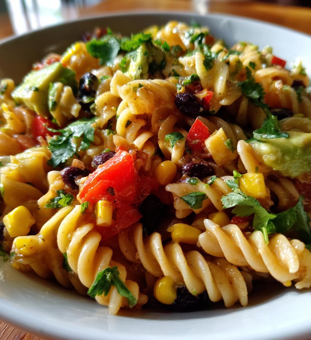 Vegan Southwest Pasta Salad - detail 1