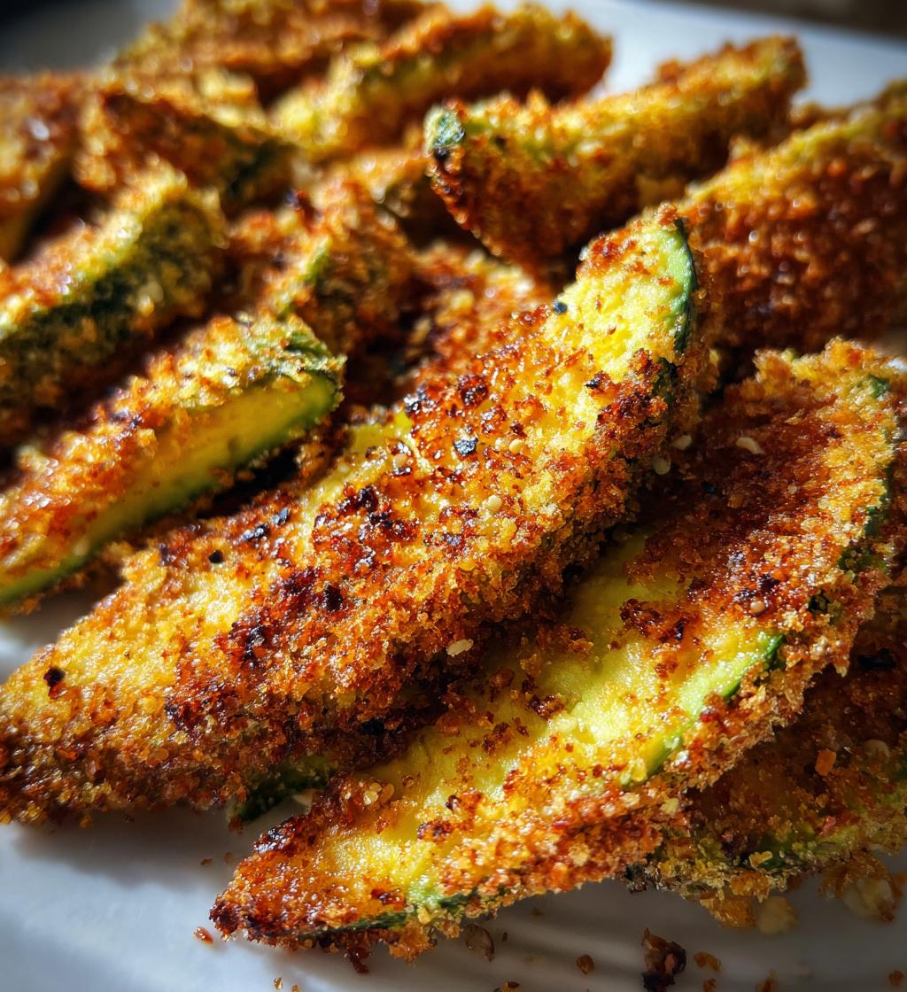 air fryer avocado fries almond flour crust