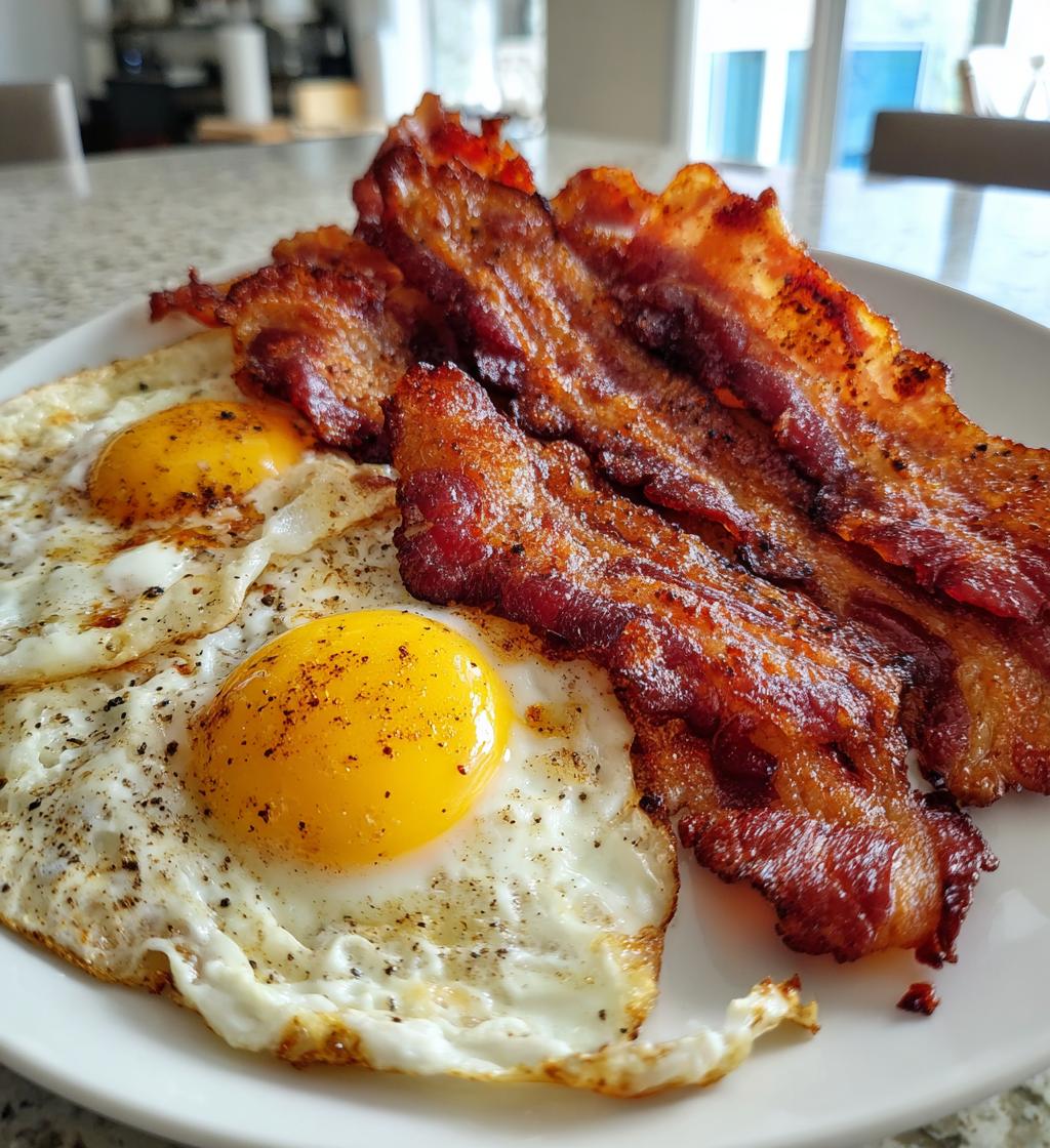 air fryer bacon and eggs 20 minute morning bliss