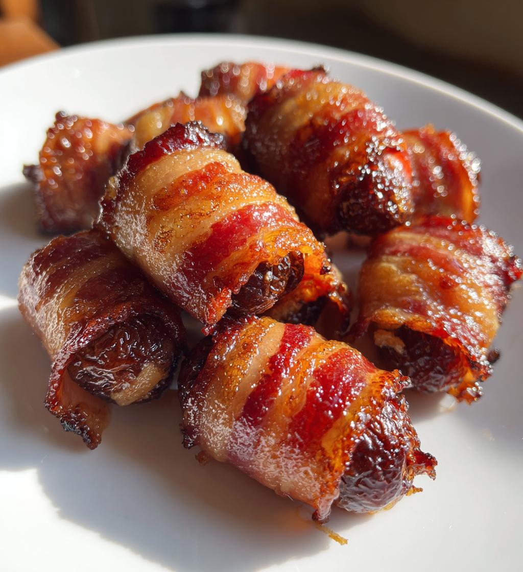 air fryer bacon wrapped dates recipe - detail 1