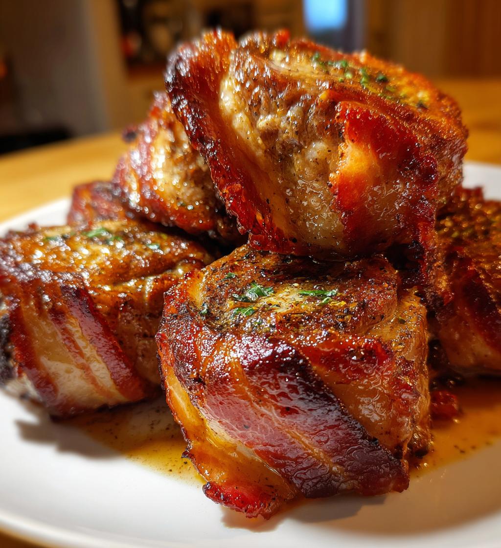 air fryer bacon wrapped pork medallions recipe