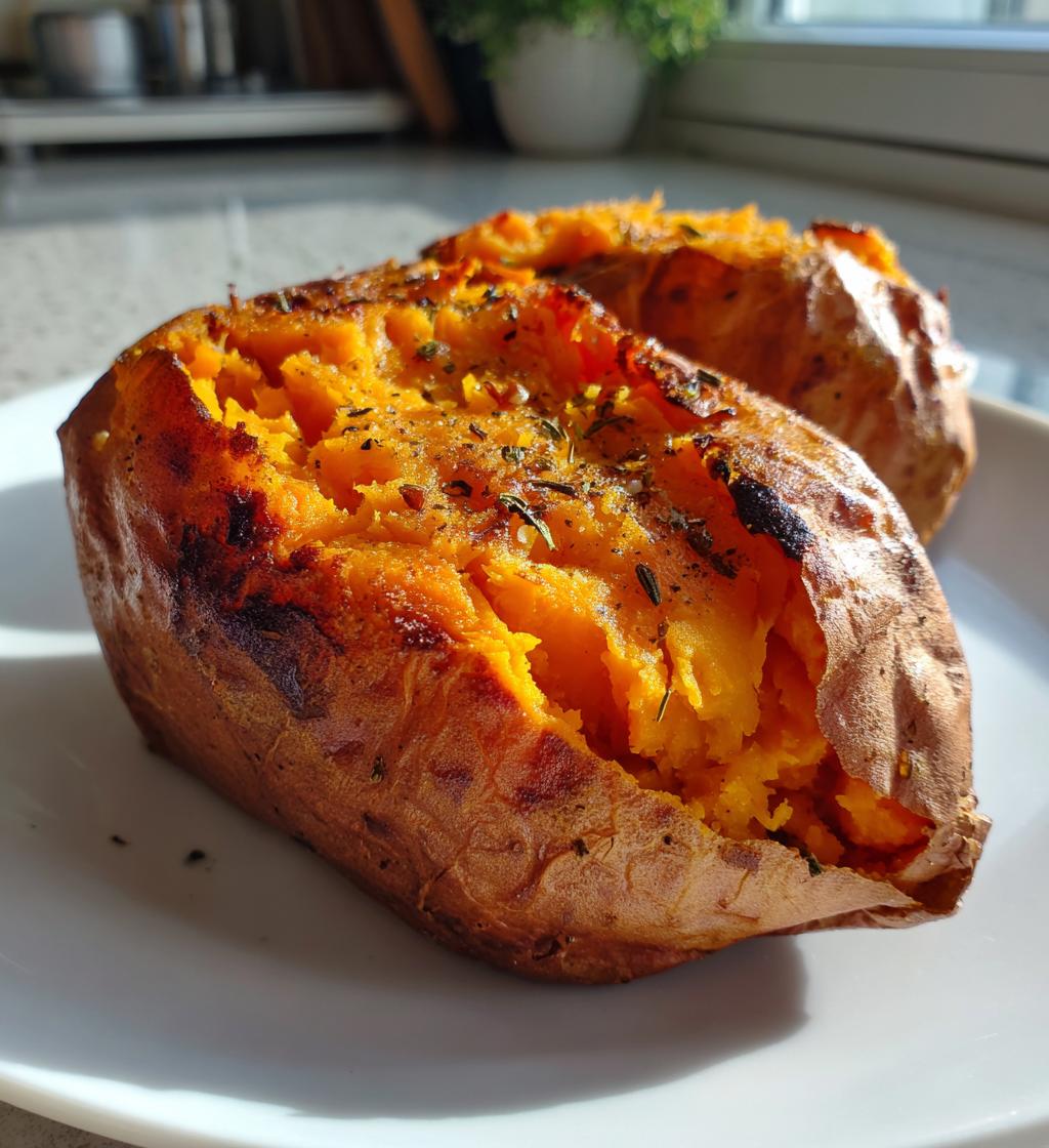 air fryer baked sweet potato