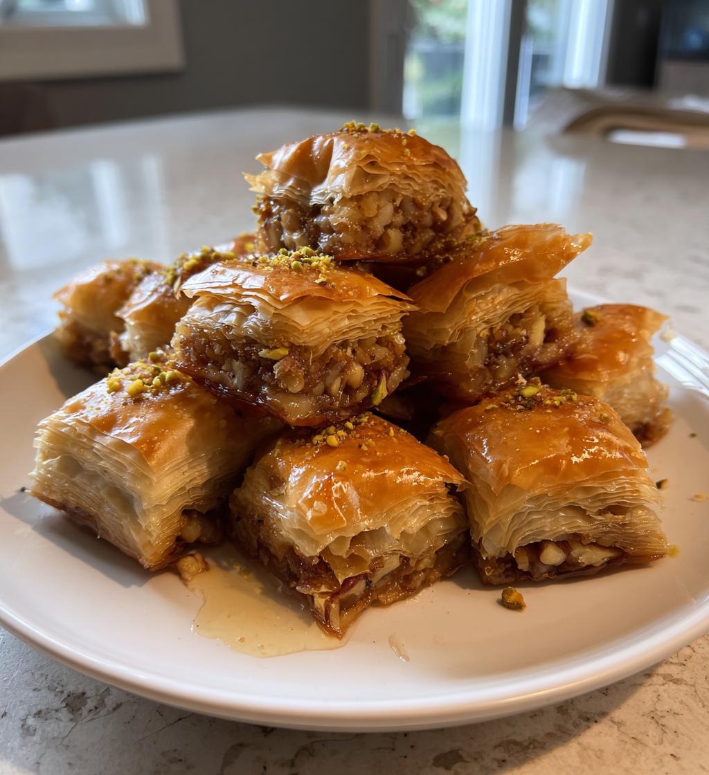 air fryer baklava bites