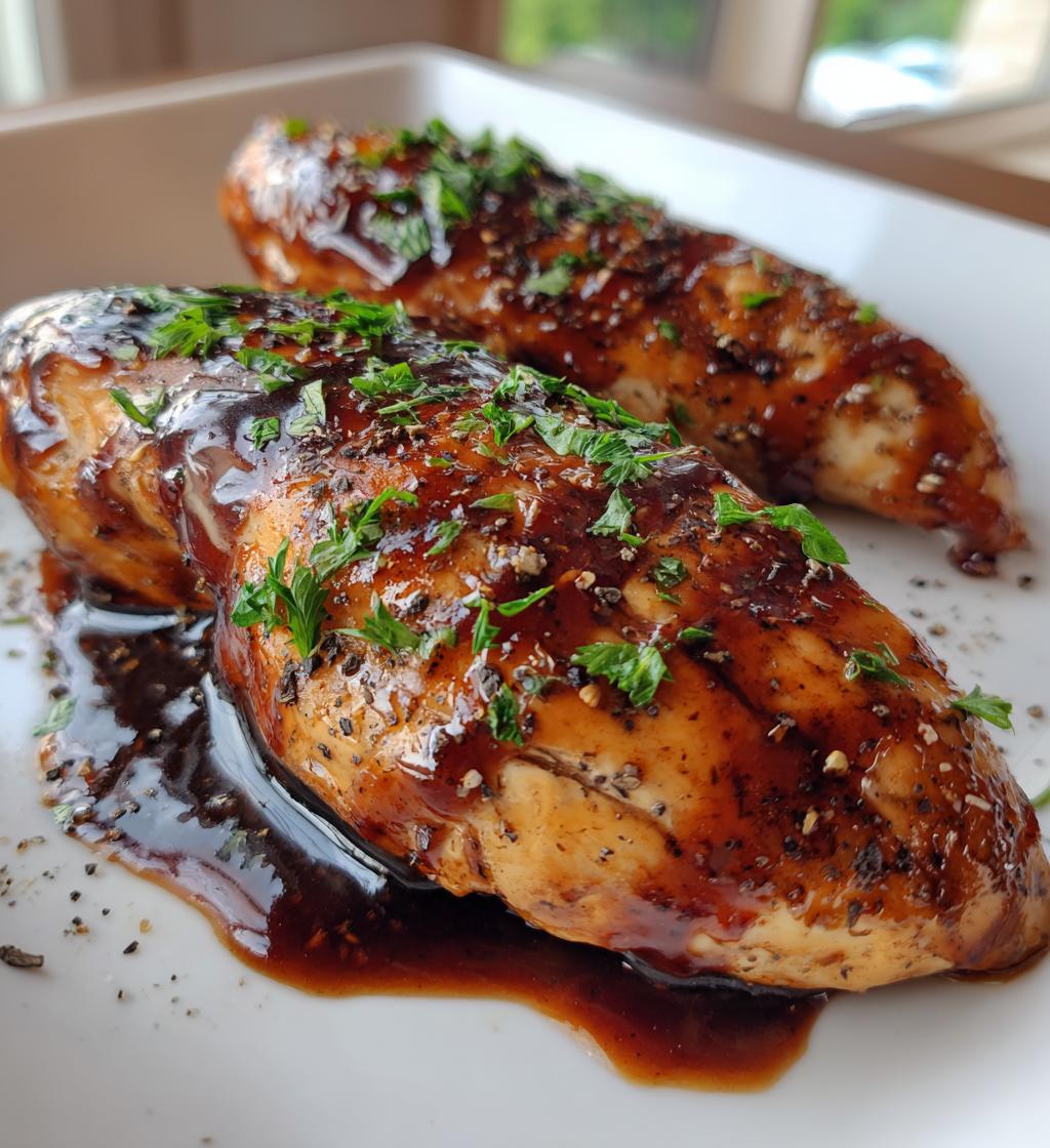 air fryer balsamic glazed chicken breast recipe - detail 1