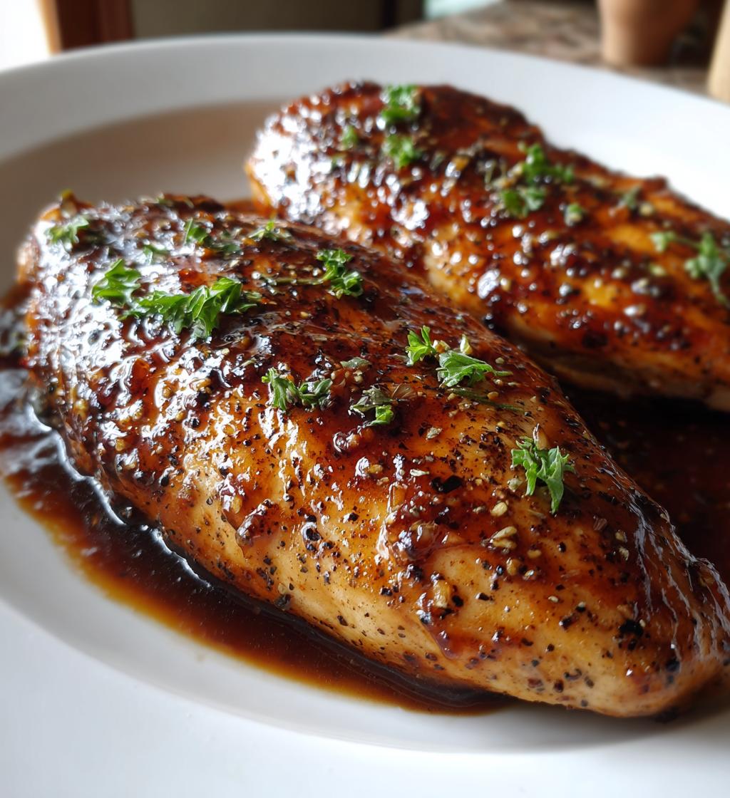 air fryer balsamic glazed chicken breast recipe