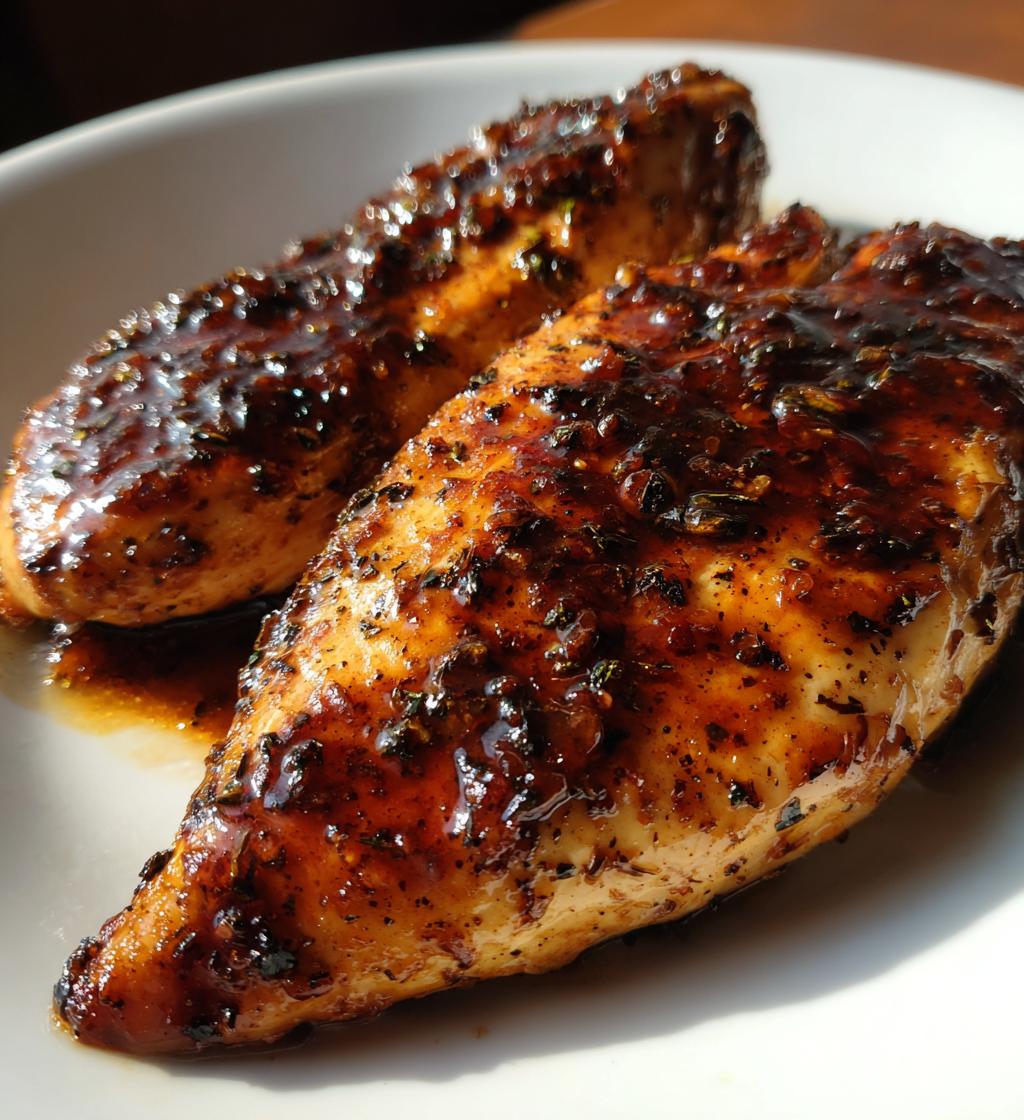 air fryer balsamic glazed chicken fillet recipe - detail 1