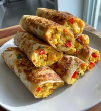 air fryer breakfast burritos