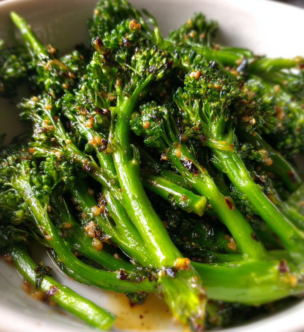 air fryer broccolini recipe healthy side dish