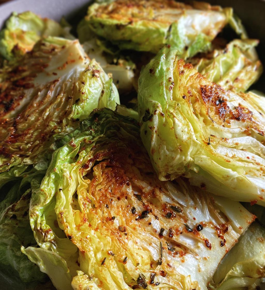 air fryer cabbage steaks delicious healthy side dish - detail 1