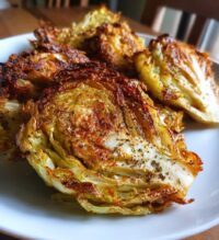 air fryer cabbage wedges crispy delights