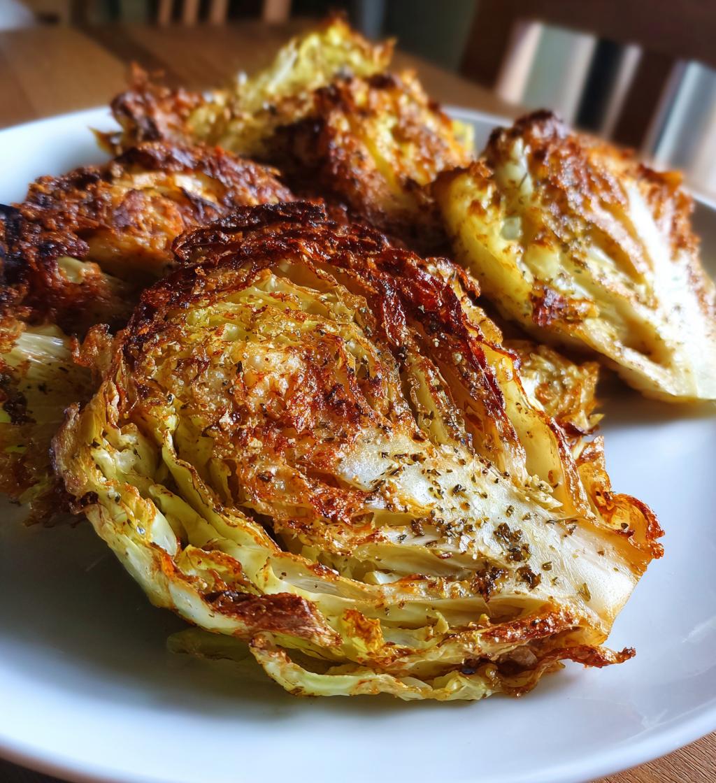 air fryer cabbage wedges crispy delights