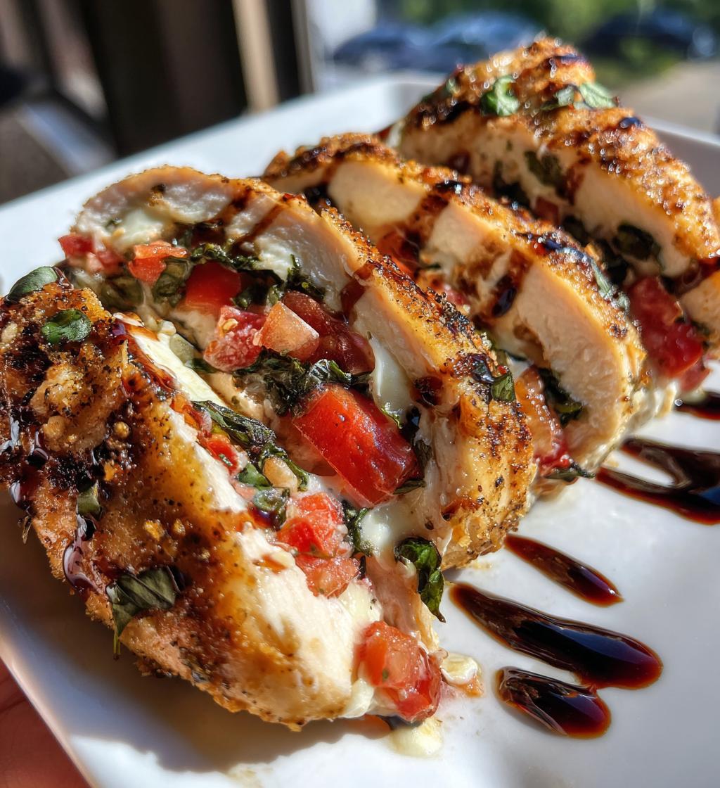air fryer caprese stuffed chicken fillet