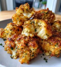 air fryer cauliflower cheese bites recipe