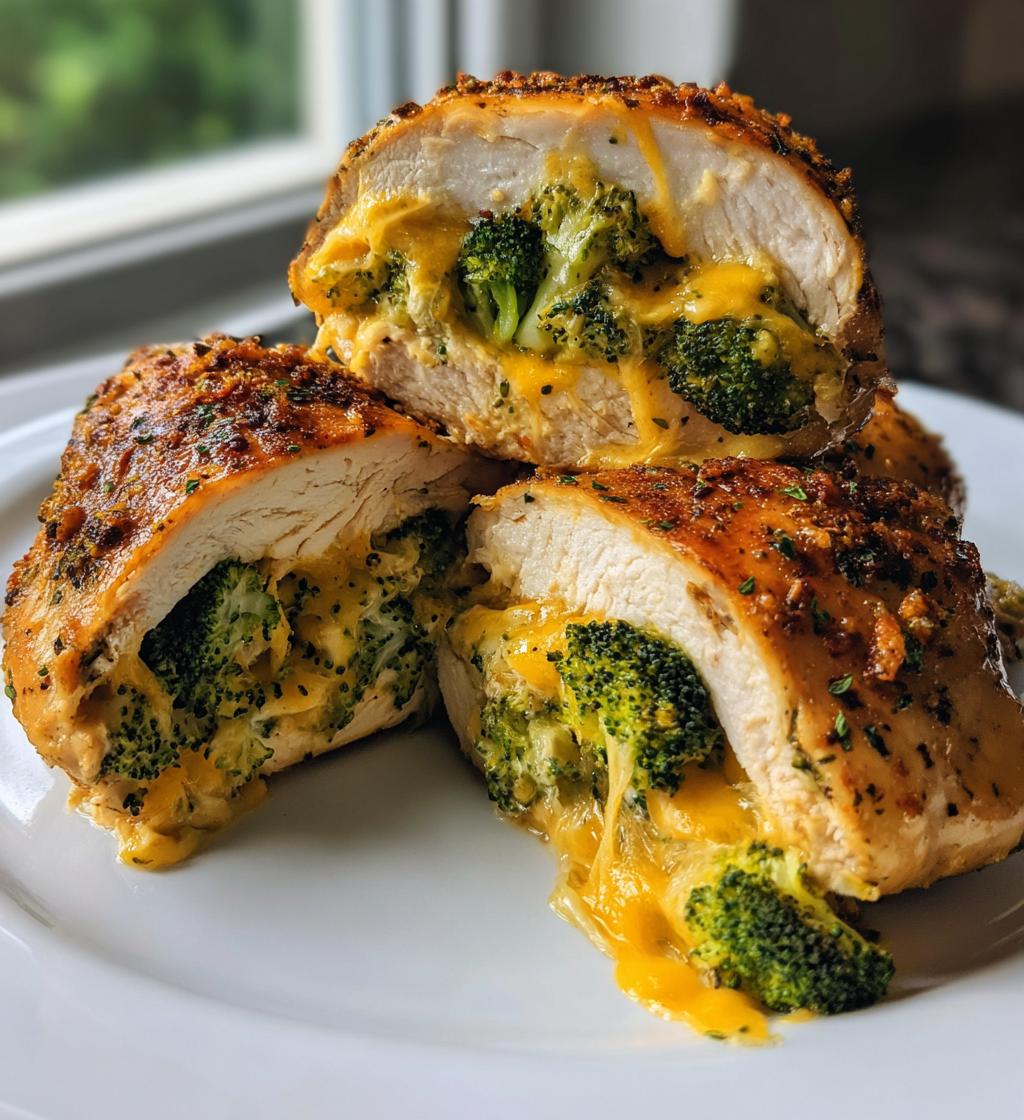 air fryer cheddar broccoli stuffed chicken breast