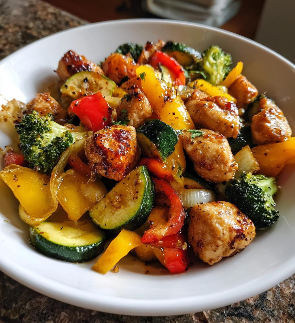 air fryer chicken and vegetables in 15 minutes - detail 1