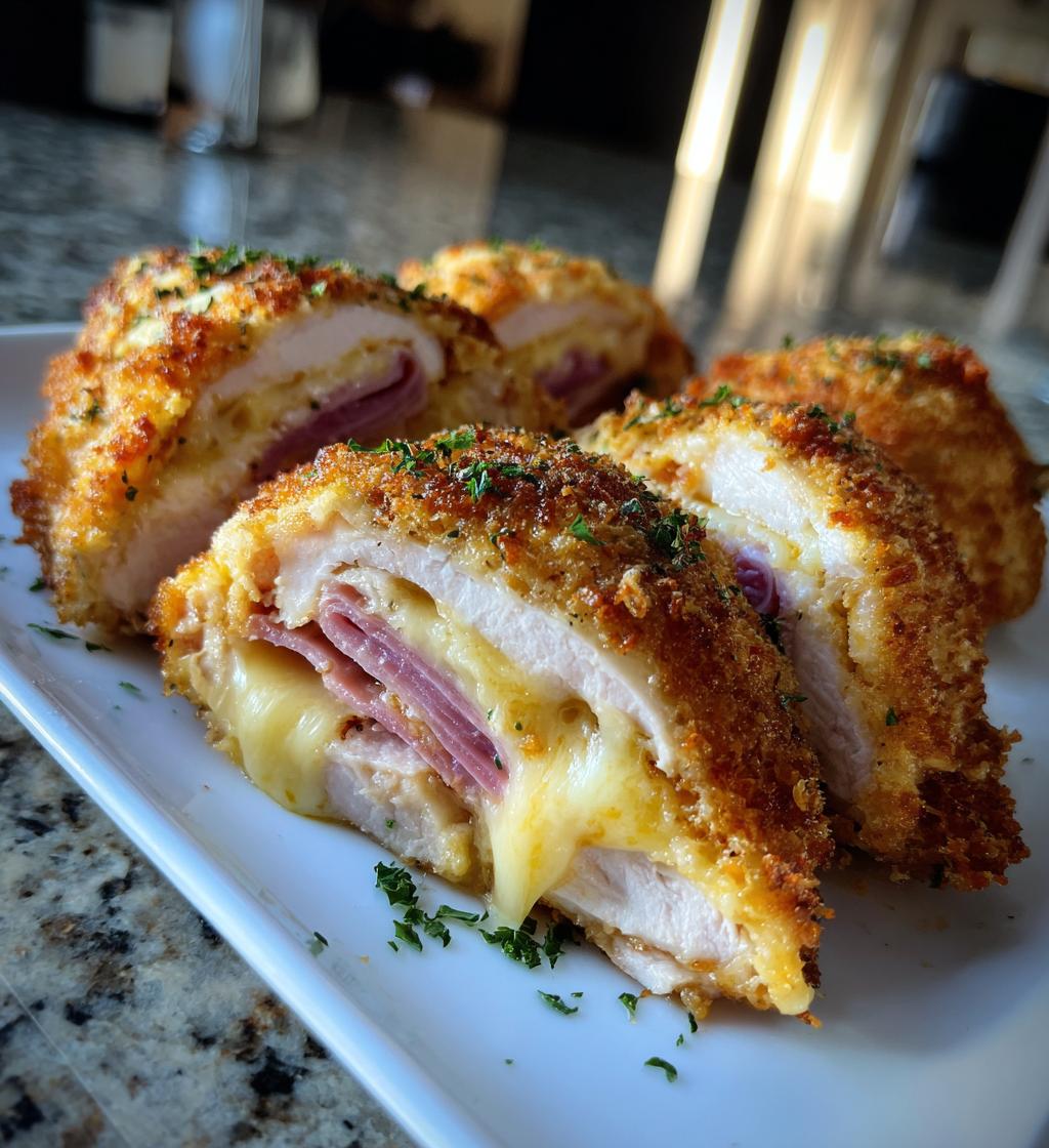 air fryer chicken cordon bleu delicious recipe - detail 1