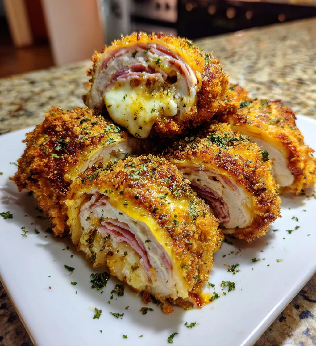 air fryer chicken cordon bleu delicious recipe