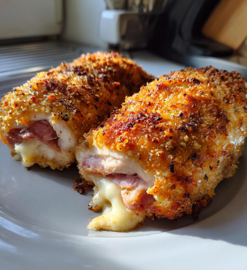 air fryer chicken cordon bleu recipe