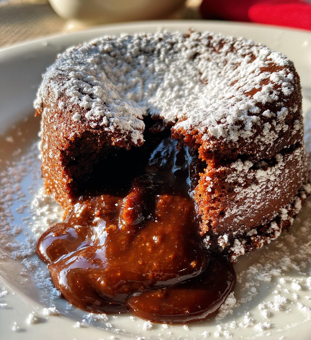 air fryer chocolate lava cake recipe - detail 1