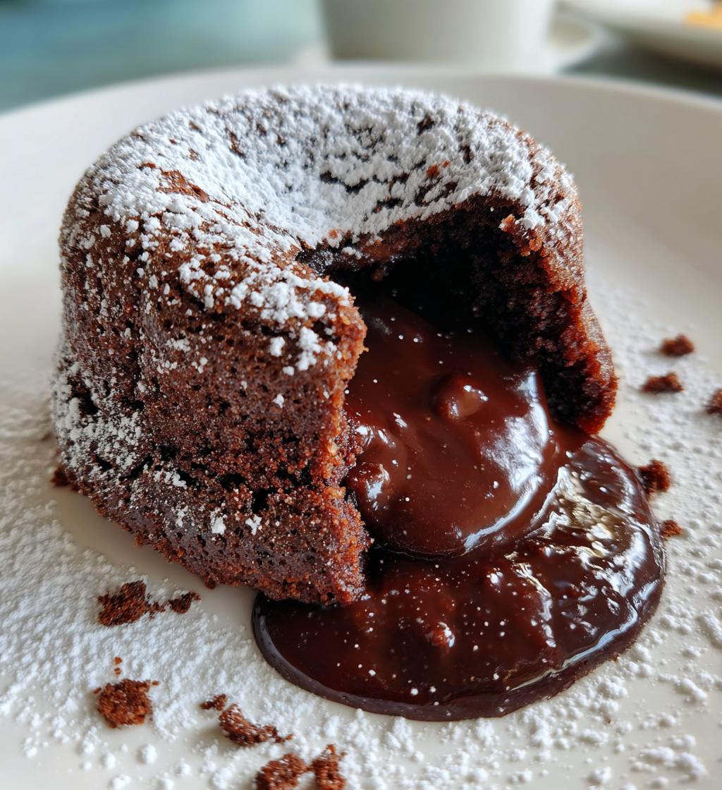 air fryer chocolate lava cake recipe