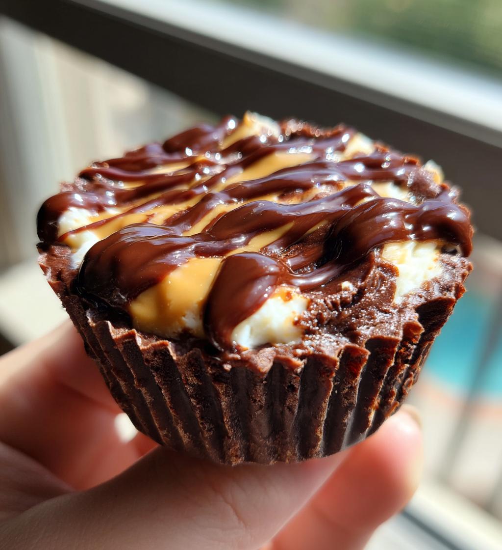 air fryer chocolate peanut butter cups recipe - detail 1