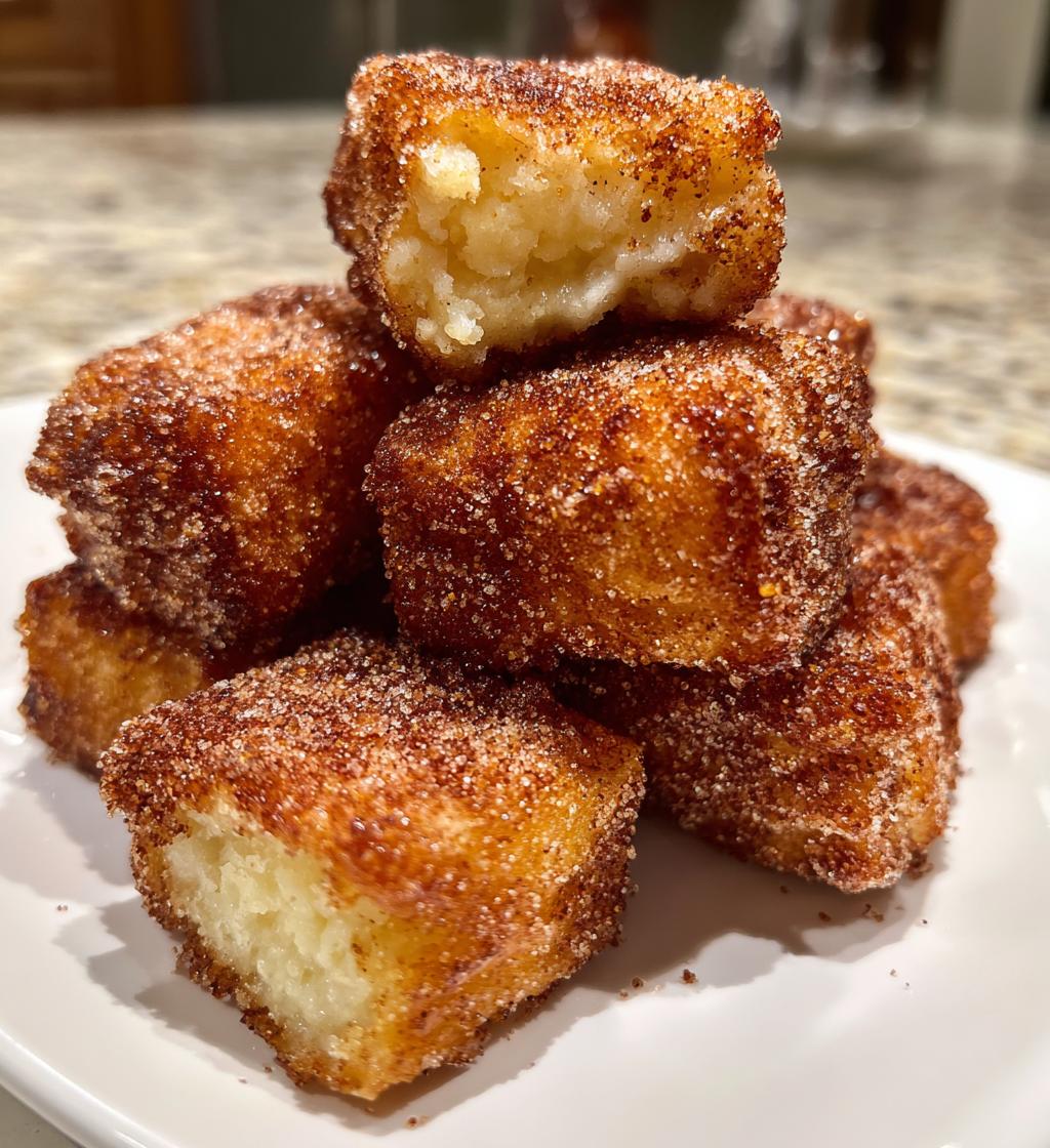 air fryer churro bites quick easy dessert recipe