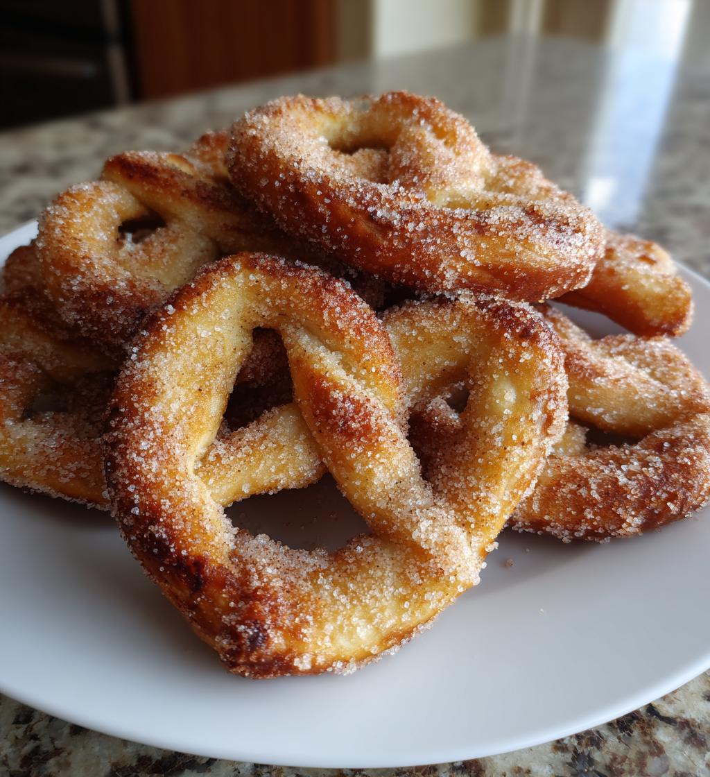 air fryer cinnamon sugar pretzels
