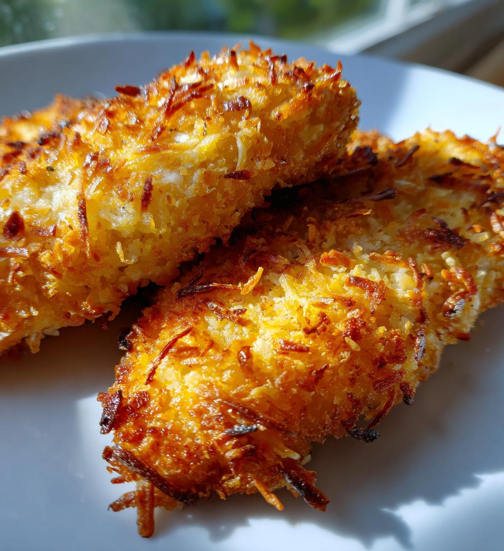 air fryer coconut crusted chicken fillet recipe