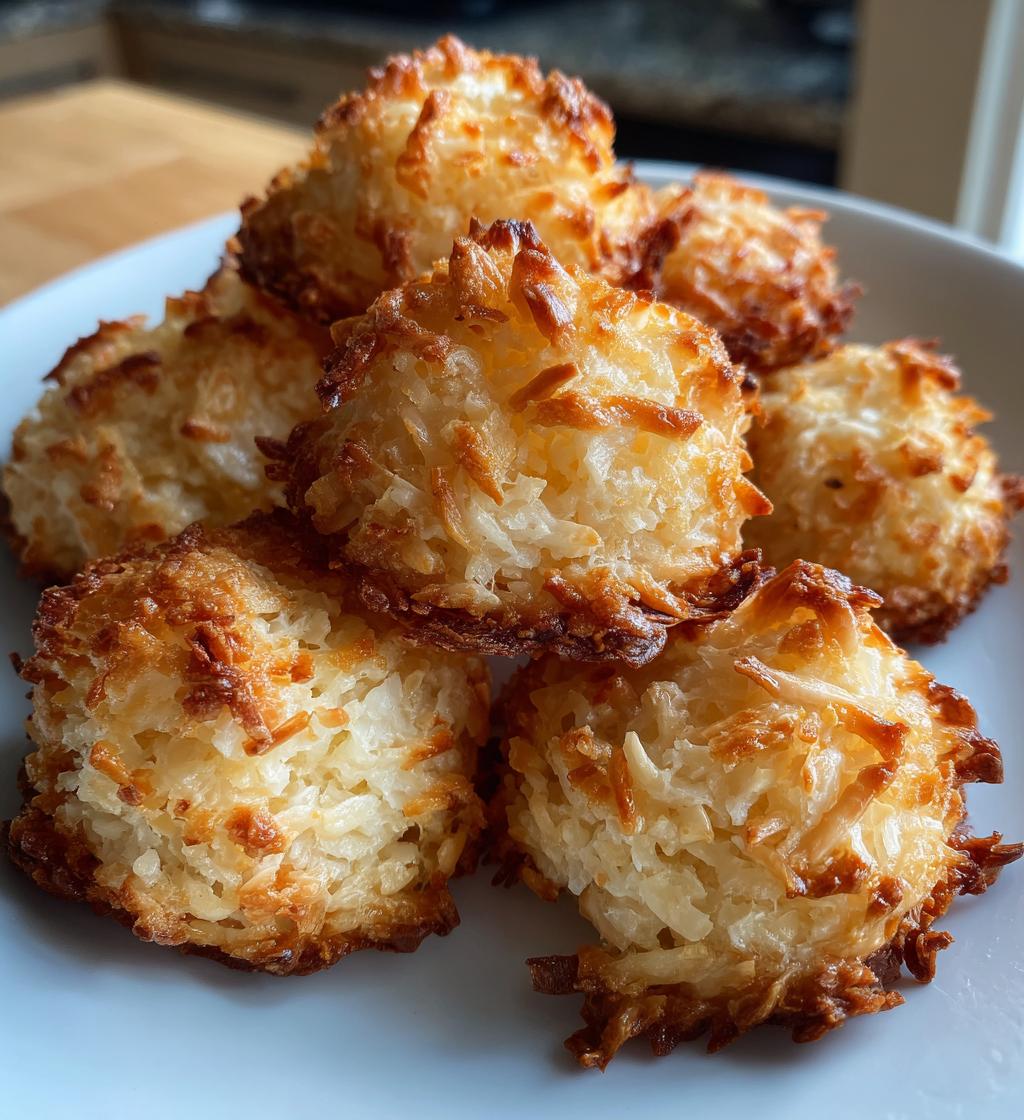 air fryer coconut macaroons chewy bliss recipe - detail 1