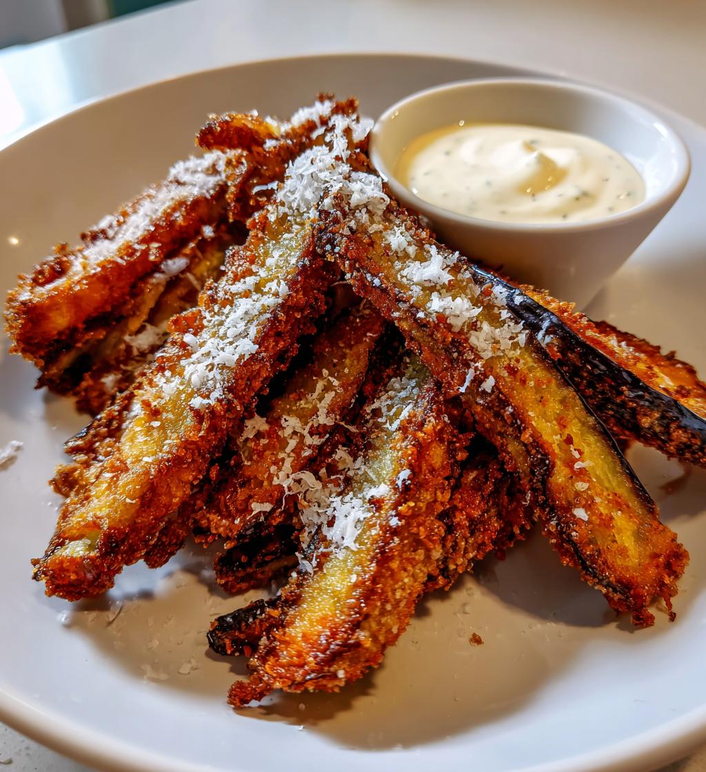 air fryer eggplant fries recipe delicious snack - detail 1