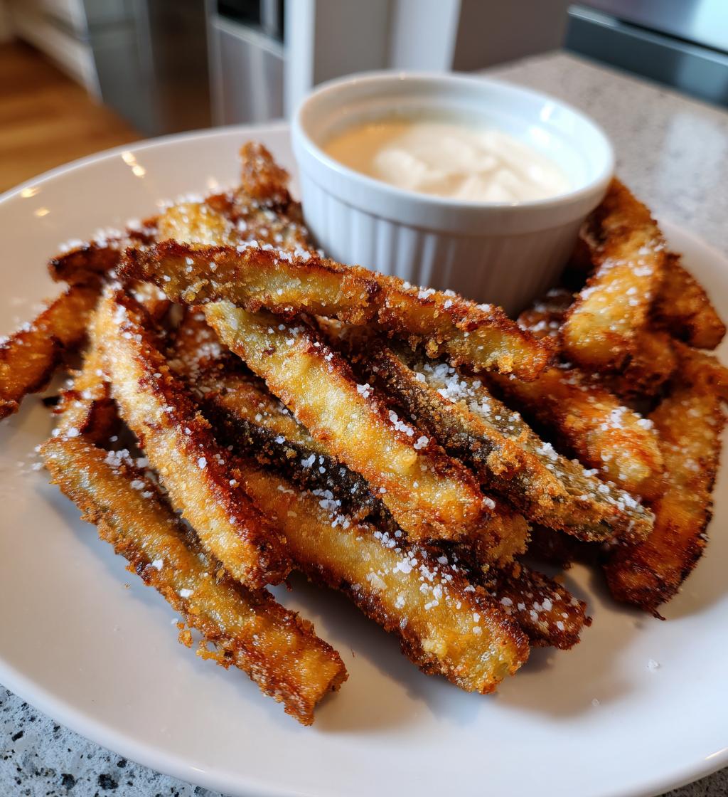 air fryer eggplant fries recipe delicious snack