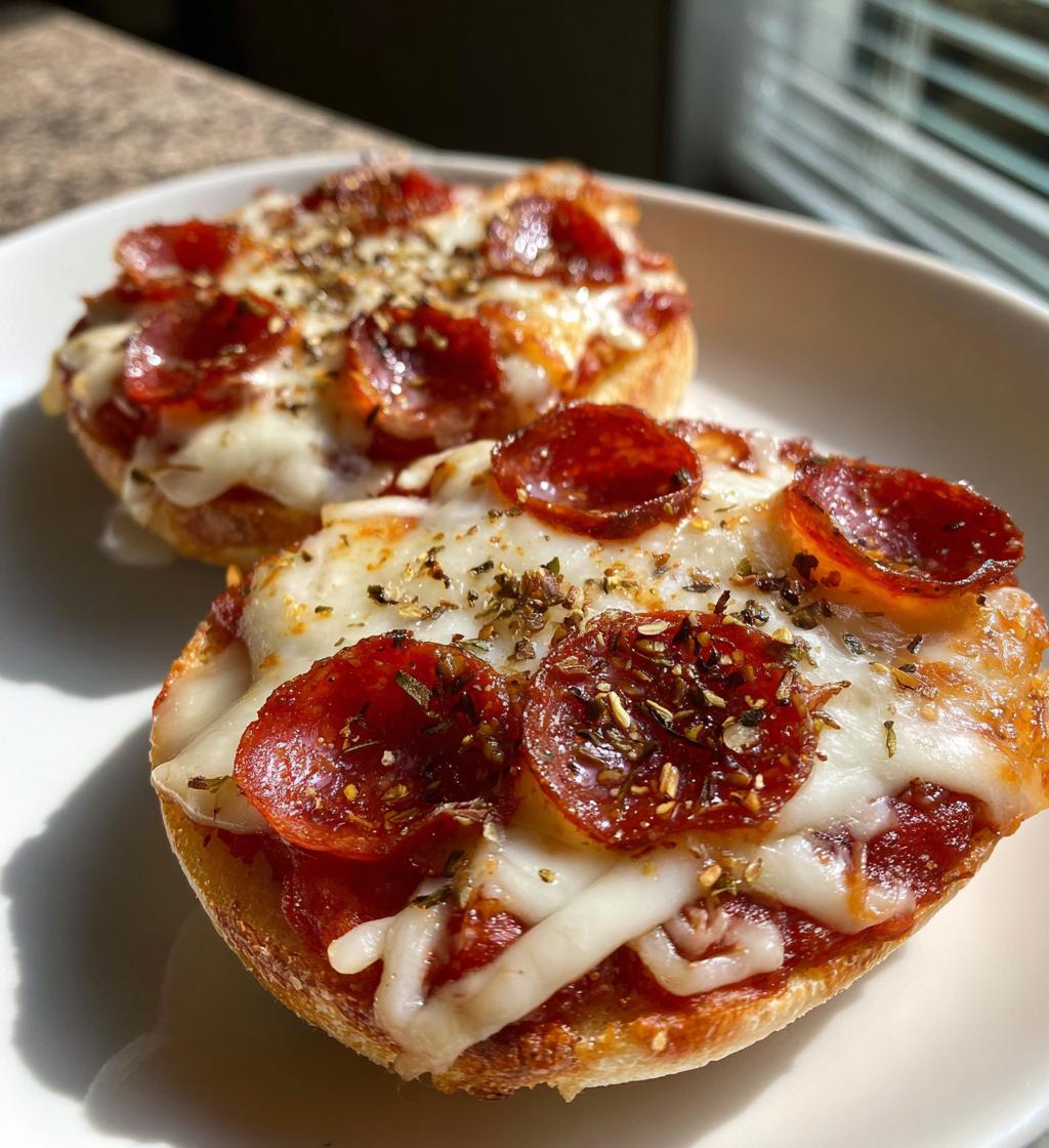 air fryer english muffin pizzas
