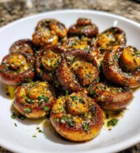 air fryer garlic mushrooms recipe