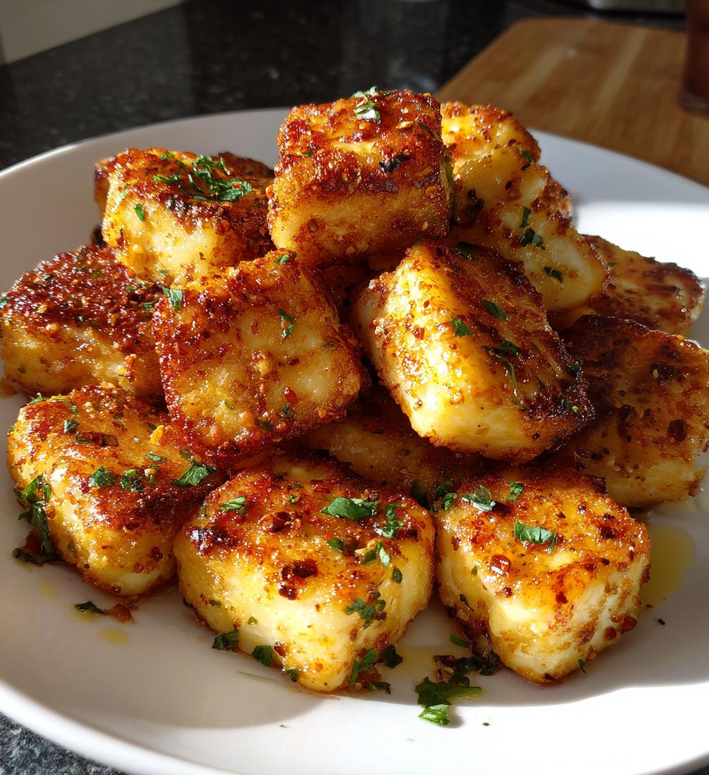 air fryer halloumi cheese bites recipe - detail 1