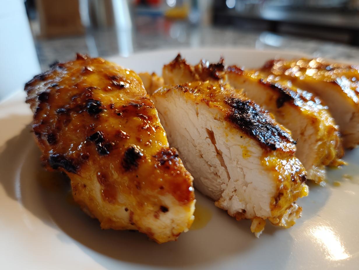 air fryer honey mustard chicken breast recipe