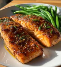 air fryer honey mustard salmon