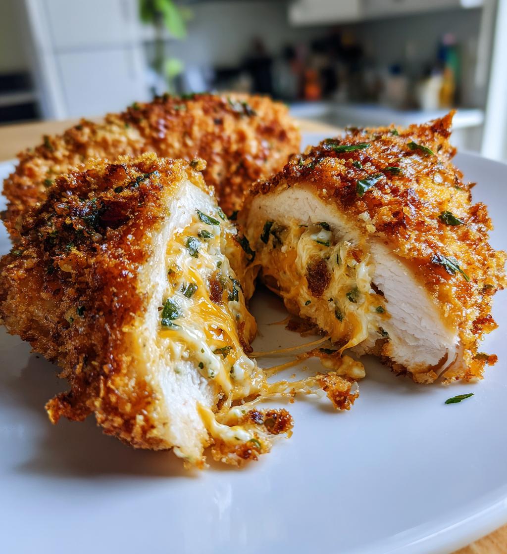 air fryer jalapeno popper stuffed chicken fillet - detail 1