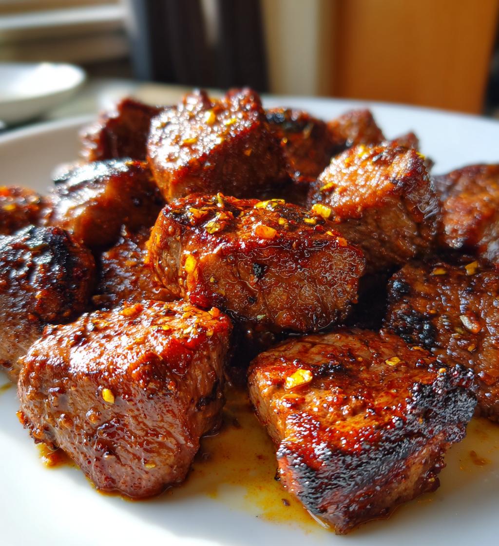 air fryer juicy steak bites