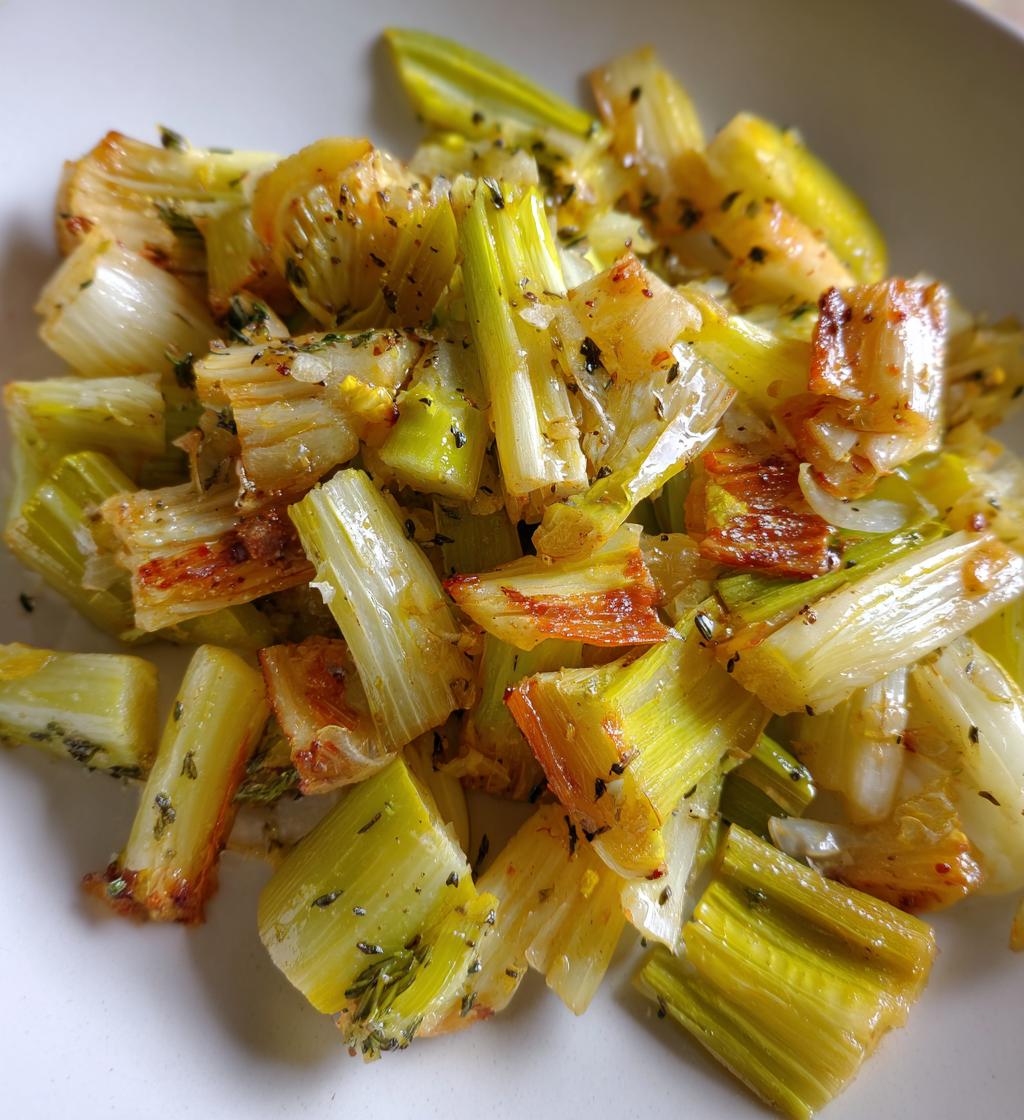air fryer leeks recipe delicious side dish - detail 1