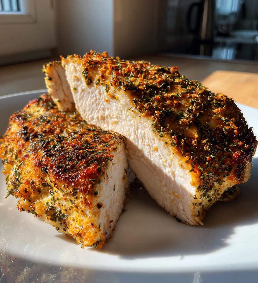 air fryer mediterranean chicken breast - detail 1