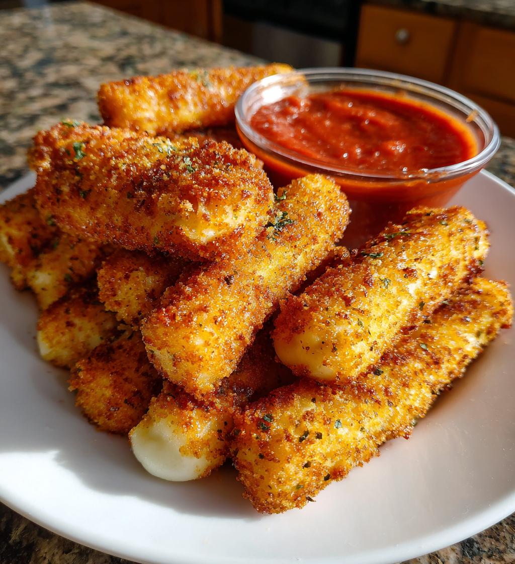air fryer mozzarella sticks recipe - detail 1