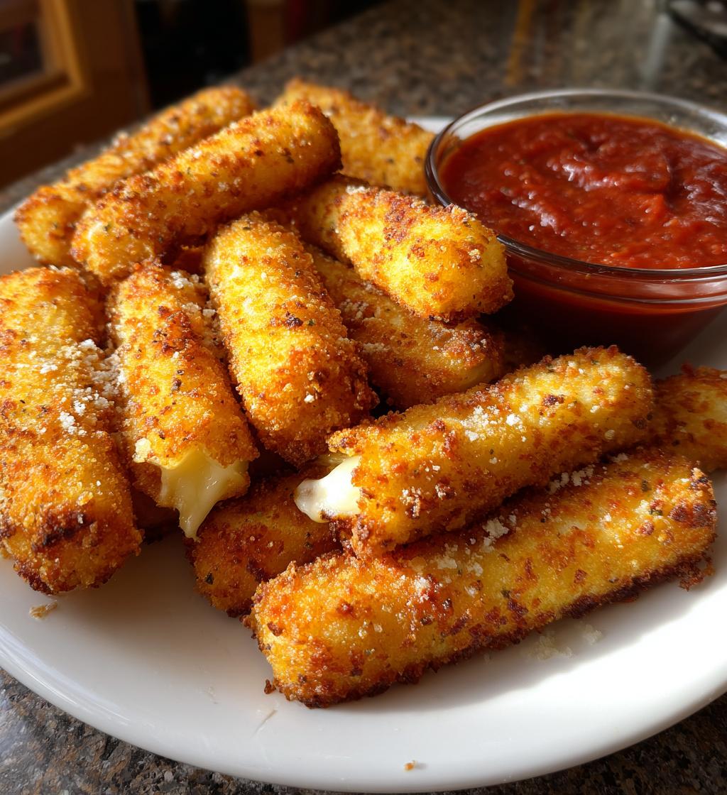 air fryer mozzarella sticks recipe