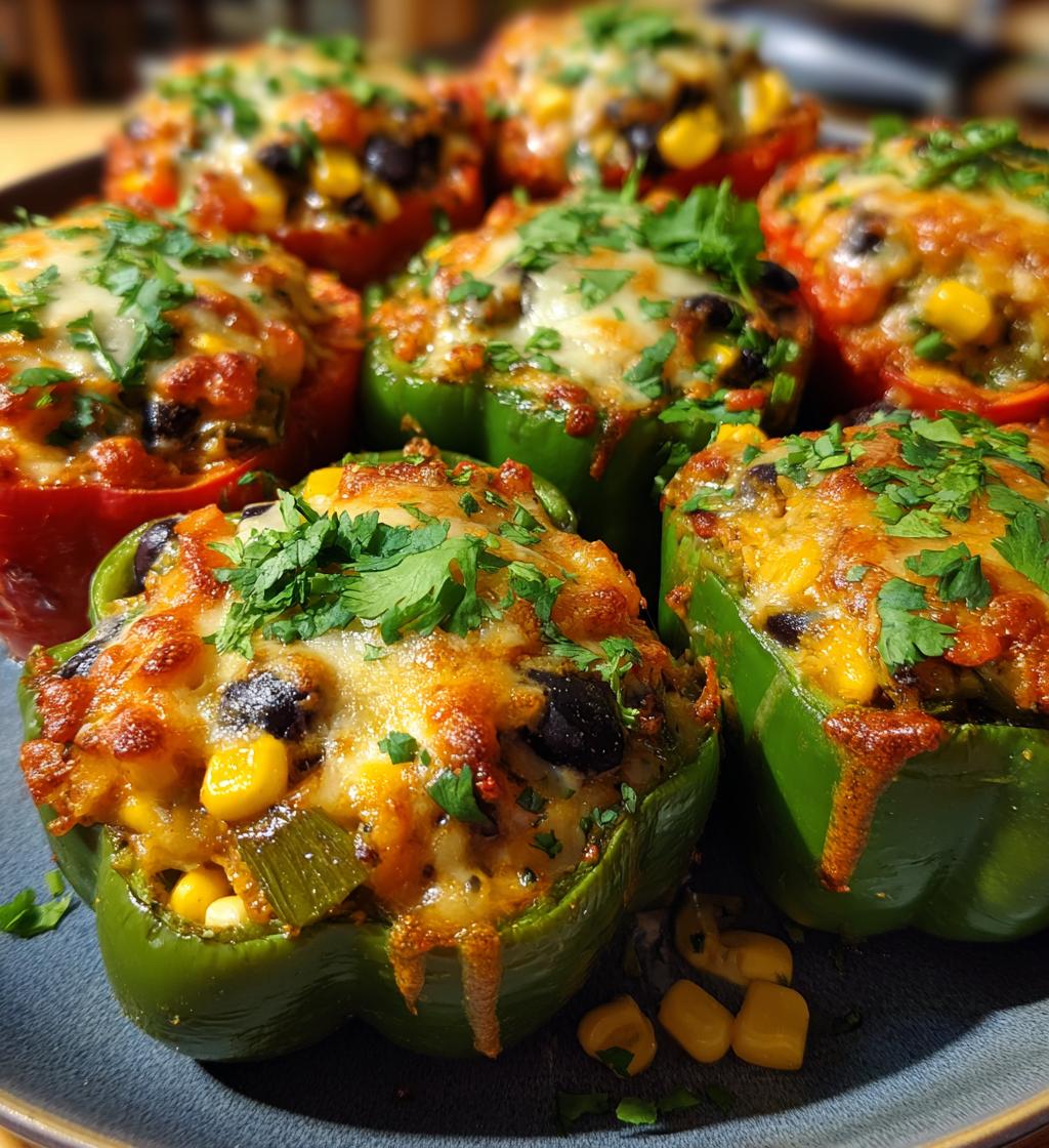 air fryer nacho cheese bell pepper boats - detail 1