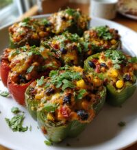 air fryer nacho cheese bell pepper boats