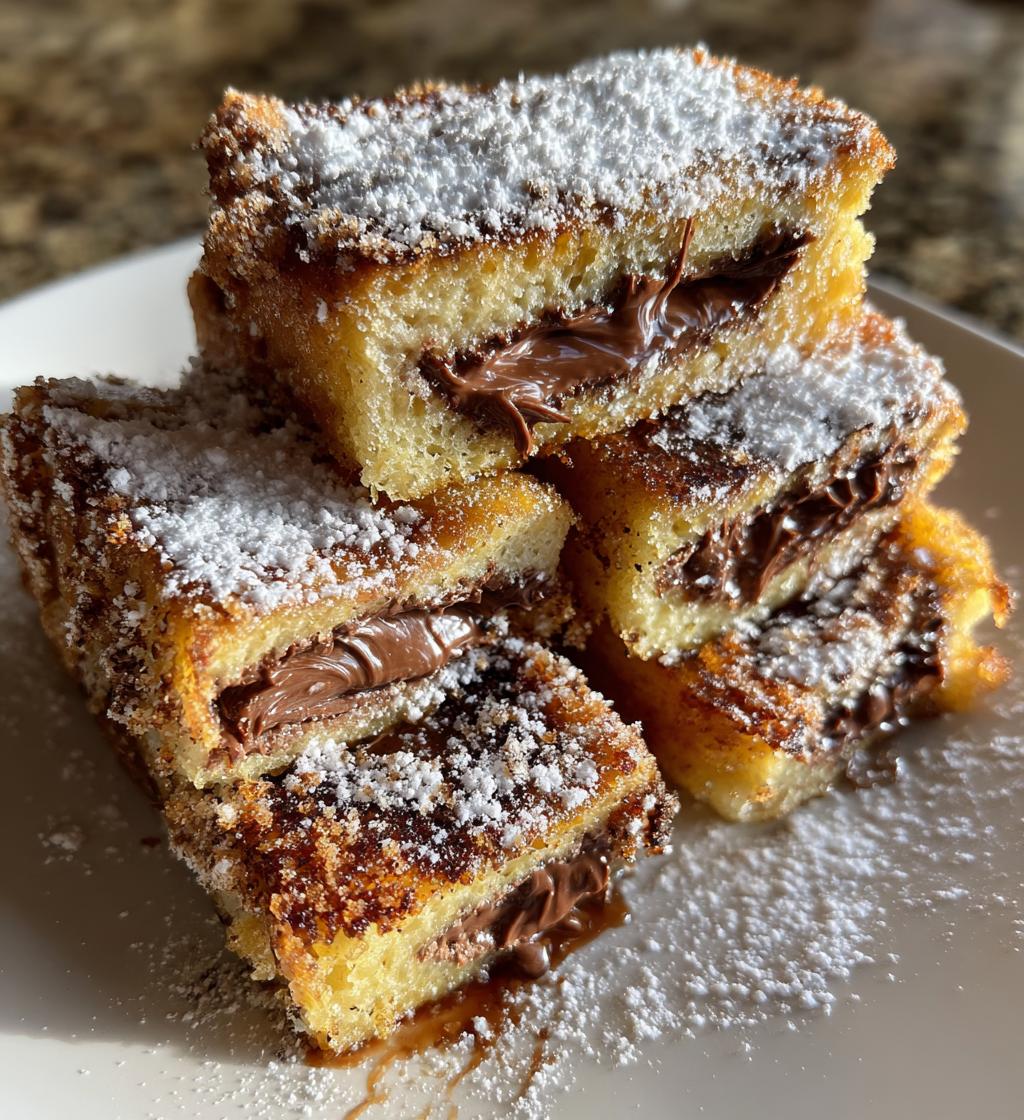 air fryer nutella stuffed french toast sticks recipe - detail 1