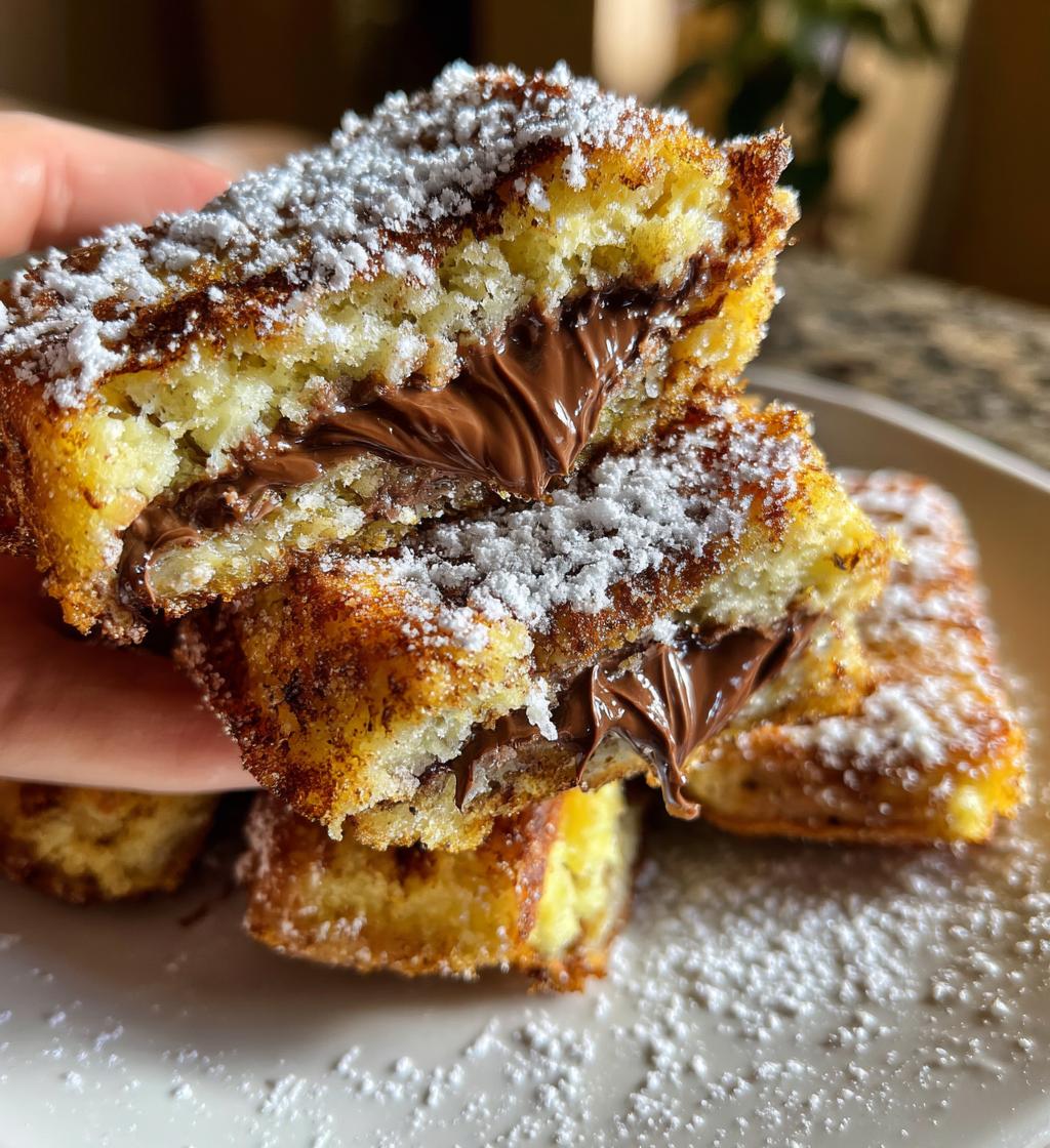 air fryer nutella stuffed french toast sticks recipe