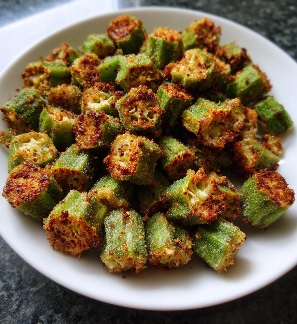 air fryer okra crispy flavorful snack recipe