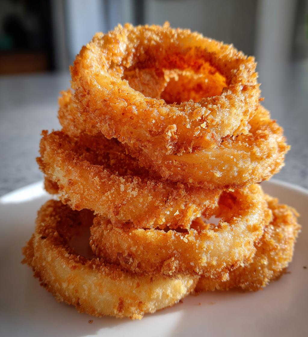 air fryer onion rings crispy delicious recipe